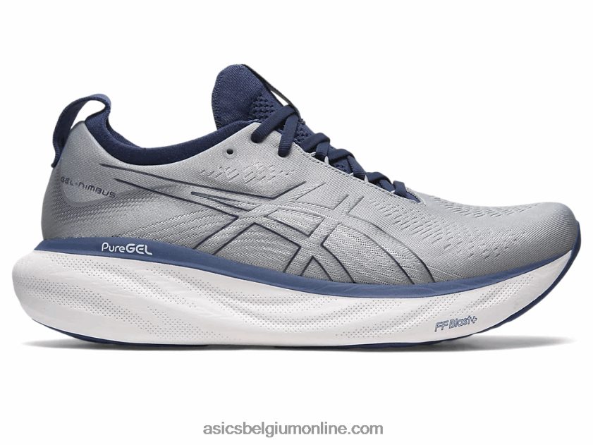 gelnimbus 25 breed V6HXR2338 bladsteen/indigoblauw Asics