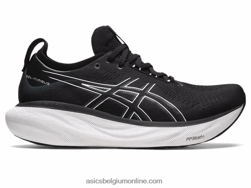 gelnimbus 25 breed V6HXR2340 zwart/puur zilver Asics