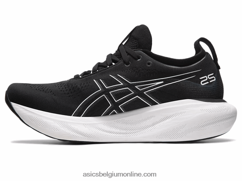 gelnimbus 25 breed V6HXR2340 zwart/puur zilver Asics