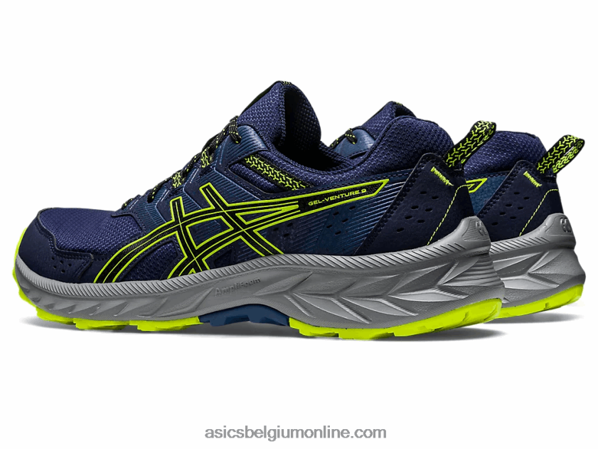 gelventure 9 V6HXR2107 peacoat/veiligheidsgeel Asics