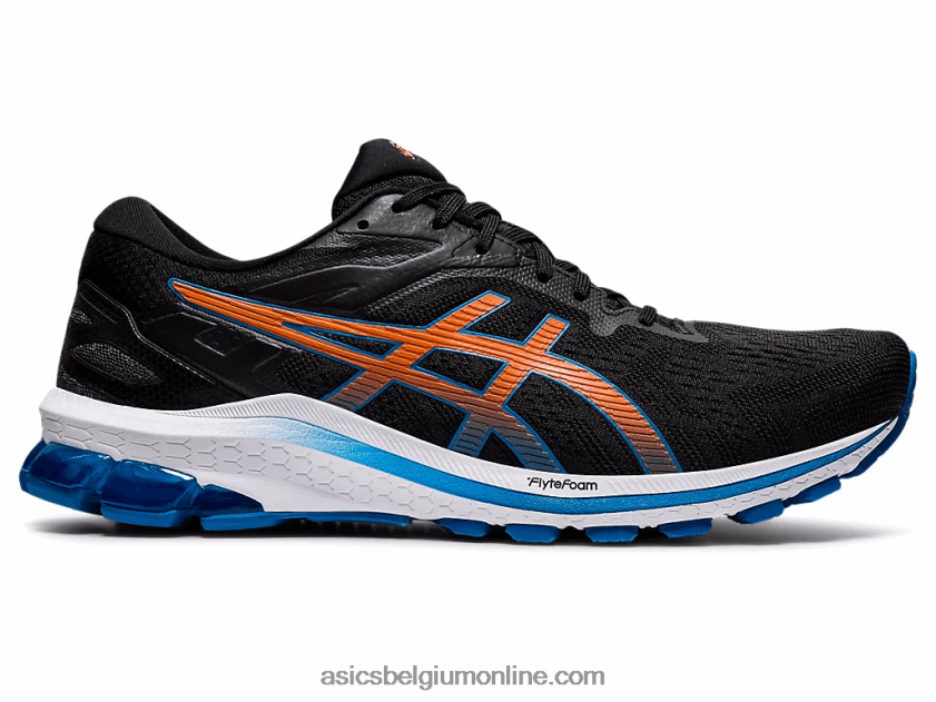 gt-1000 10 V6HXR21934 zwart/herboren blauw Asics