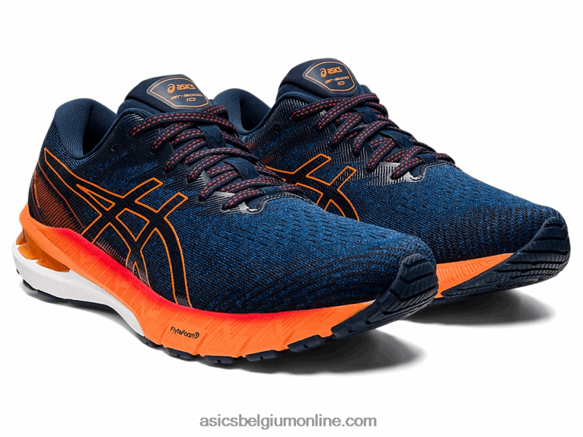 gt-2000 10 V6HXR21474 mako blauw/schokkend oranje Asics