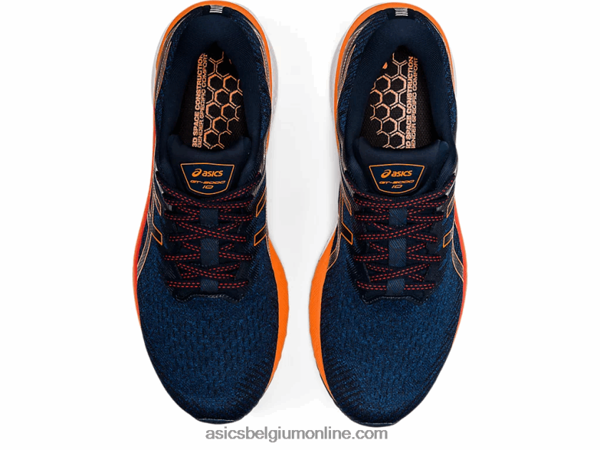 gt-2000 10 V6HXR21474 mako blauw/schokkend oranje Asics