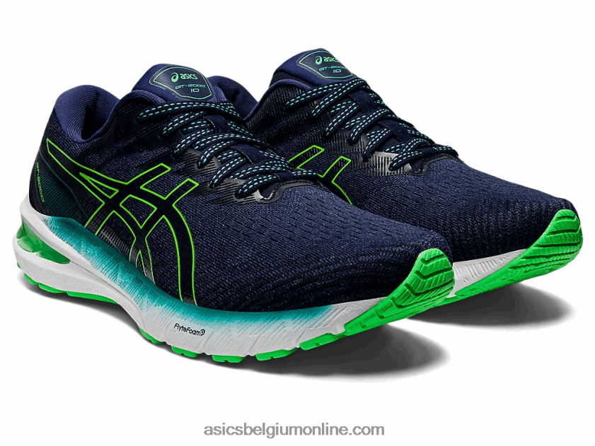 gt-2000 10 V6HXR2962 diepe oceaan/nieuw blad Asics
