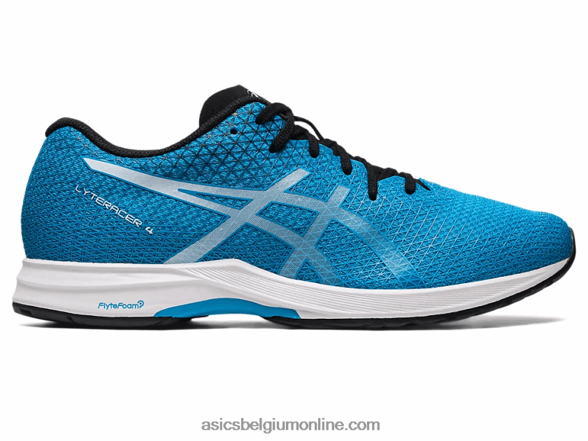 letterzetter 4 V6HXR2118 eiland blauw/wit Asics