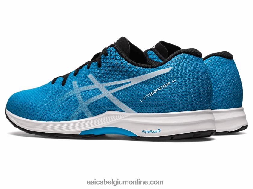 letterzetter 4 V6HXR2118 eiland blauw/wit Asics