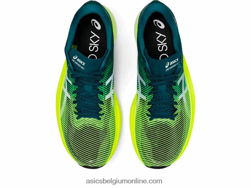 metasnelheid sky+ V6HXR21254 fluweel grenen/veiligheidsgeel Asics