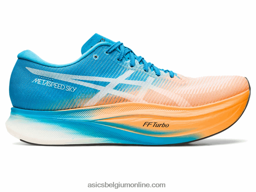 metasnelheid sky+ V6HXR2586 oranje pop/eilandblauw Asics