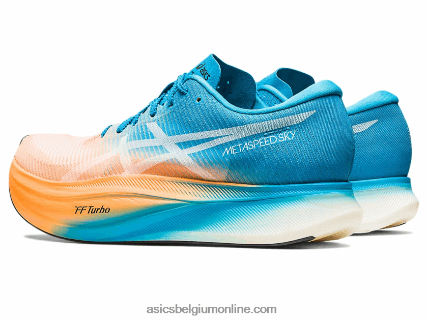 metasnelheid sky+ V6HXR2586 oranje pop/eilandblauw Asics