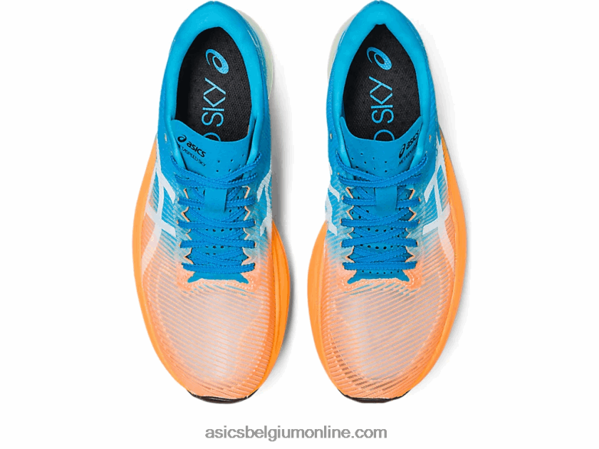 metasnelheid sky+ V6HXR2586 oranje pop/eilandblauw Asics