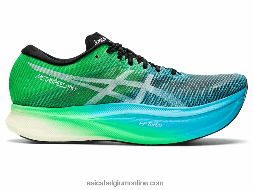 metasnelheid sky+ V6HXR2877 zwart/nieuw blad Asics