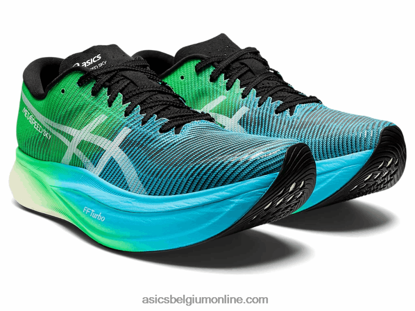 metasnelheid sky+ V6HXR2877 zwart/nieuw blad Asics