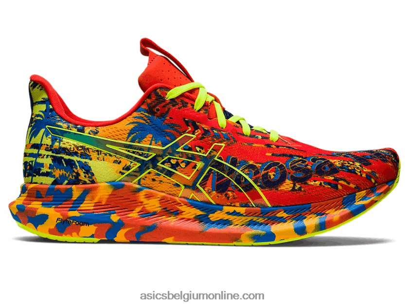 noosa tri 14 V6HXR21155 cherrytomaat/veiligheidsgeel Asics