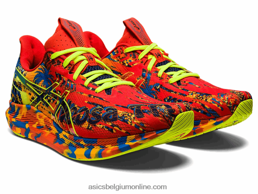 noosa tri 14 V6HXR21155 cherrytomaat/veiligheidsgeel Asics