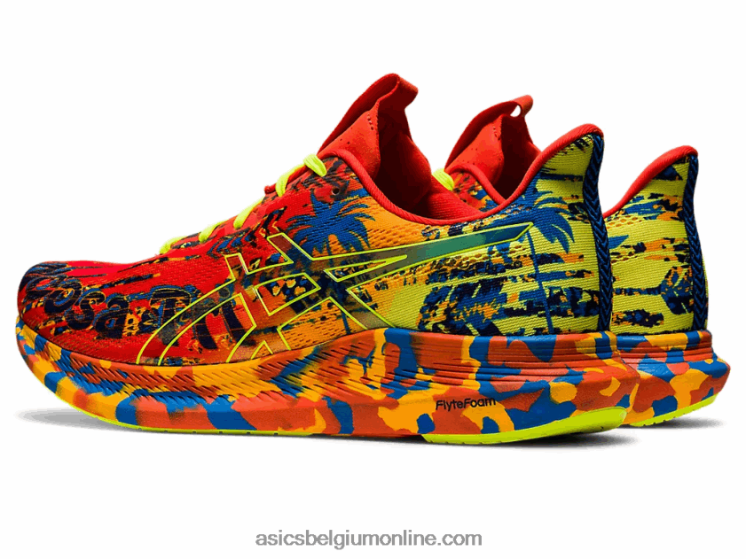 noosa tri 14 V6HXR21155 cherrytomaat/veiligheidsgeel Asics