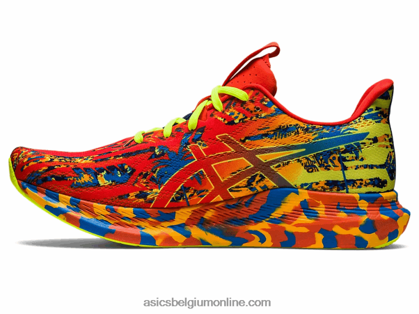 noosa tri 14 V6HXR21155 cherrytomaat/veiligheidsgeel Asics