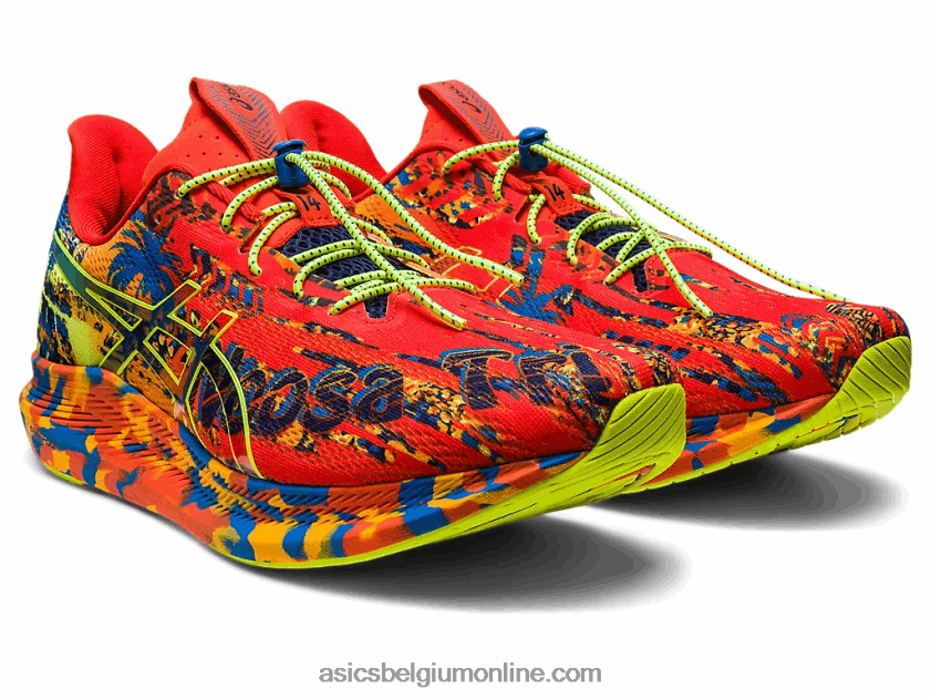 noosa tri 14 V6HXR21155 cherrytomaat/veiligheidsgeel Asics