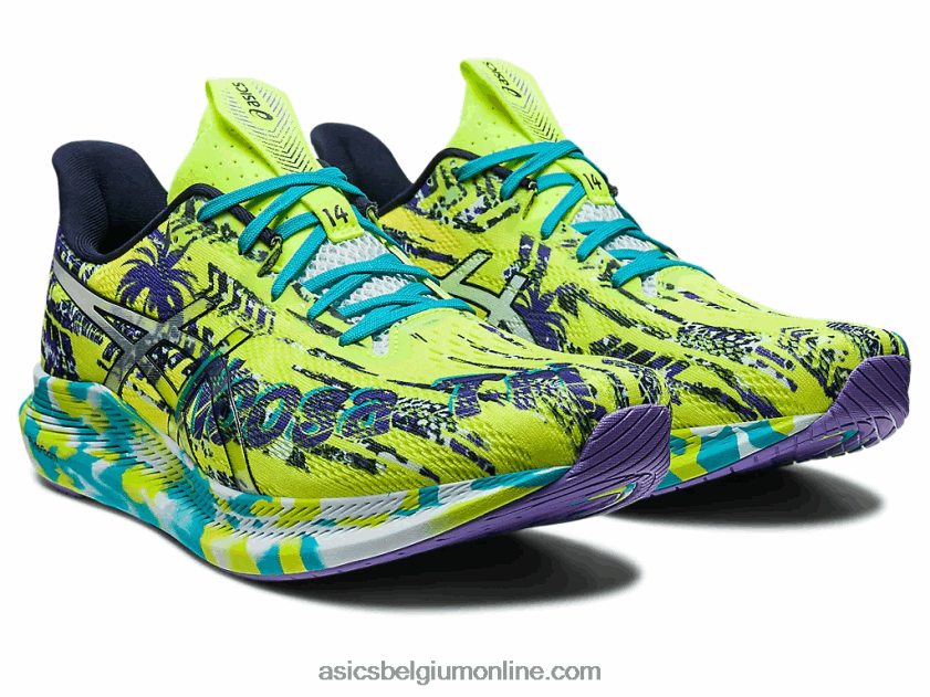 noosa tri 14 V6HXR2346 limoenschil/hemel Asics