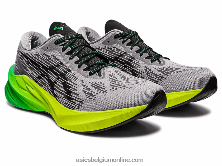 novablast 3 V6HXR2344 bladsteen/zwart Asics