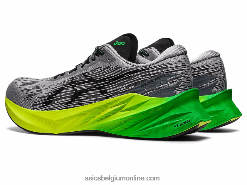 novablast 3 V6HXR2344 bladsteen/zwart Asics