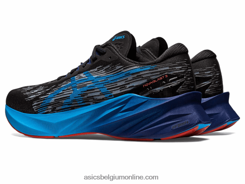 novablast 3 V6HXR2377 zwart/eilandblauw Asics