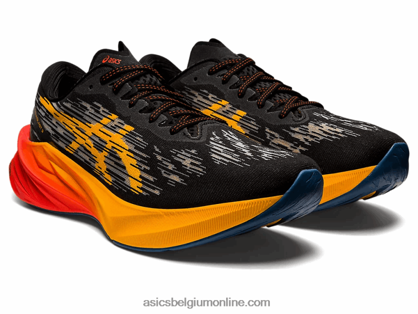 novablast 3 V6HXR2939 zwart/oranje Asics
