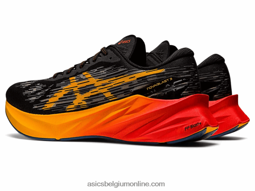 novablast 3 V6HXR2939 zwart/oranje Asics