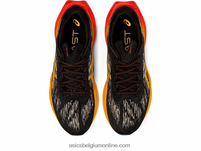 novablast 3 V6HXR2939 zwart/oranje Asics