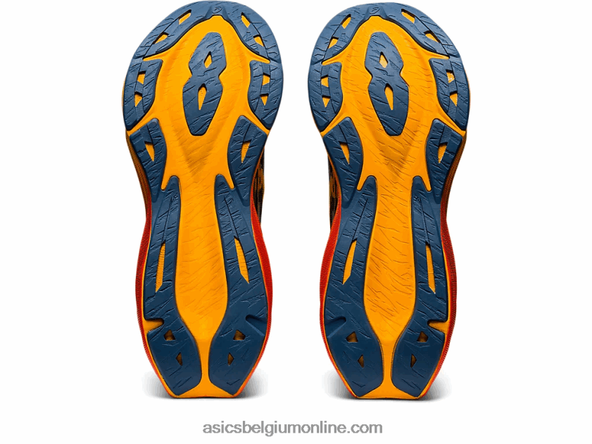 novablast 3 V6HXR2939 zwart/oranje Asics
