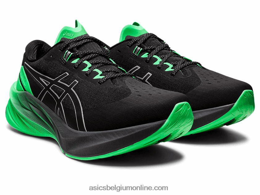 novablast 3 lite show V6HXR2739 zwart/nieuw blad Asics