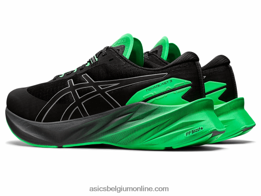 novablast 3 lite show V6HXR2739 zwart/nieuw blad Asics