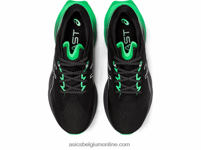 novablast 3 lite show V6HXR2739 zwart/nieuw blad Asics