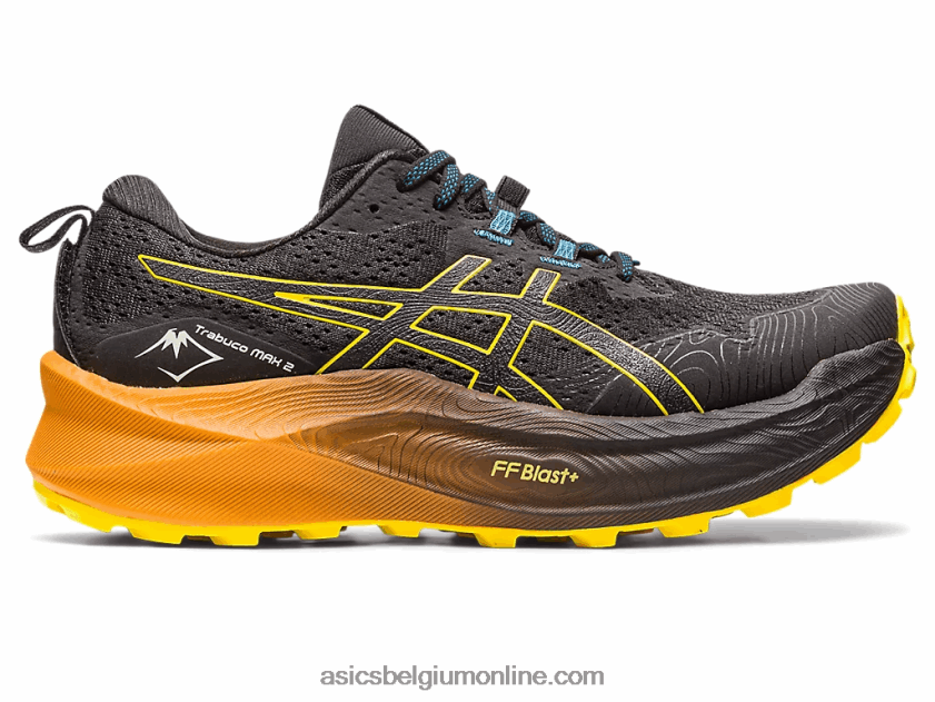 trabuco max 2 V6HXR2188 zwart/goudgeel Asics