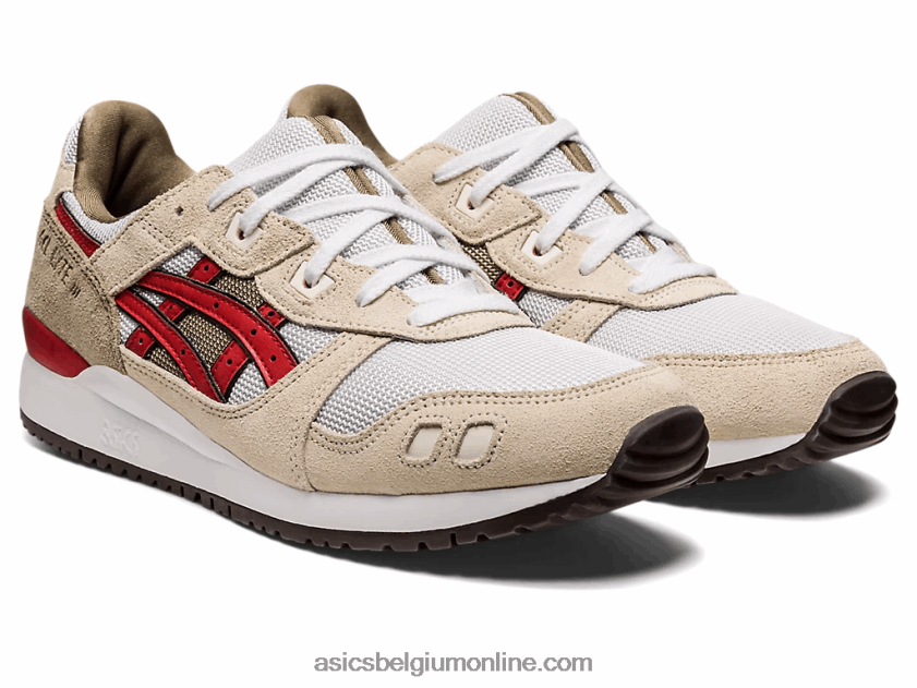 gel-lyte iii og V6HXR21094 rook grijs/rood alarm Asics