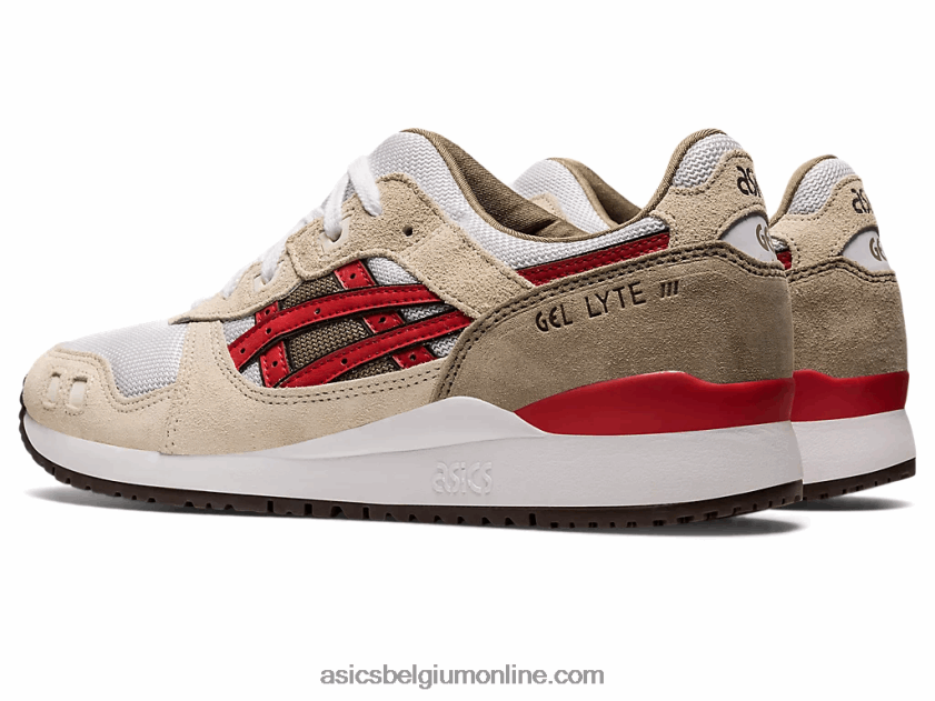 gel-lyte iii og V6HXR21094 rook grijs/rood alarm Asics