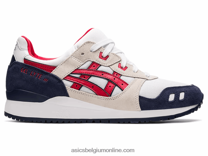 gel-lyte iii og V6HXR21903 wit/klassiek rood Asics