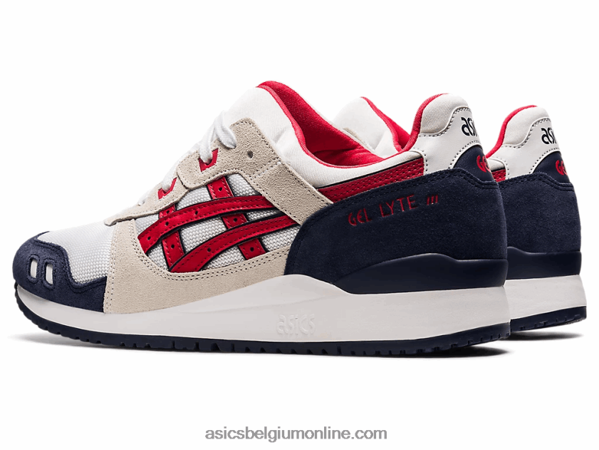 gel-lyte iii og V6HXR21903 wit/klassiek rood Asics