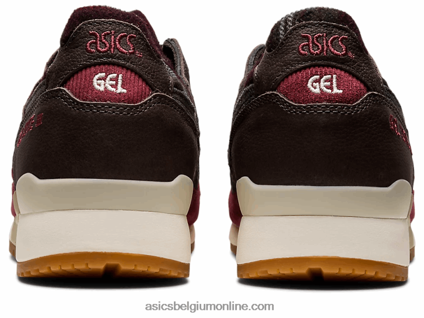 gel-lyte iii og V6HXR2747 borst rood/obsidiaan grijs Asics
