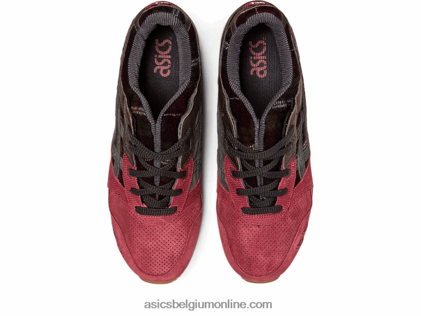 gel-lyte iii og V6HXR2747 borst rood/obsidiaan grijs Asics