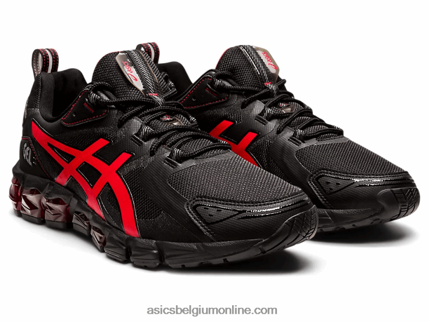 gel-quantum 180 V6HXR21875 zwart/elektrisch rood Asics