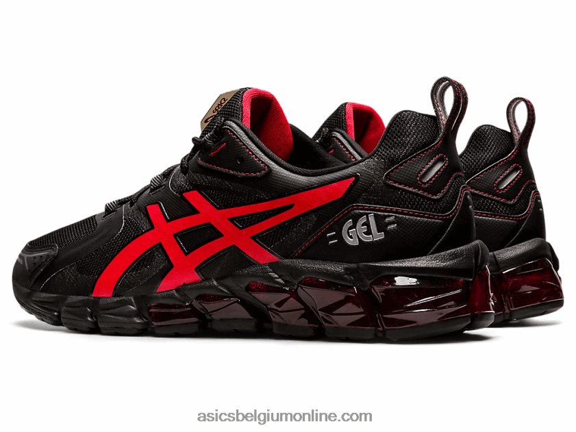 gel-quantum 180 V6HXR21875 zwart/elektrisch rood Asics