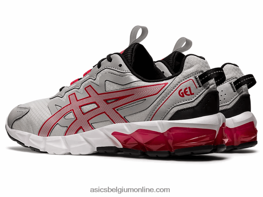 gel-quantum 90 V6HXR2672 gletsjergrijs/klassiek rood Asics
