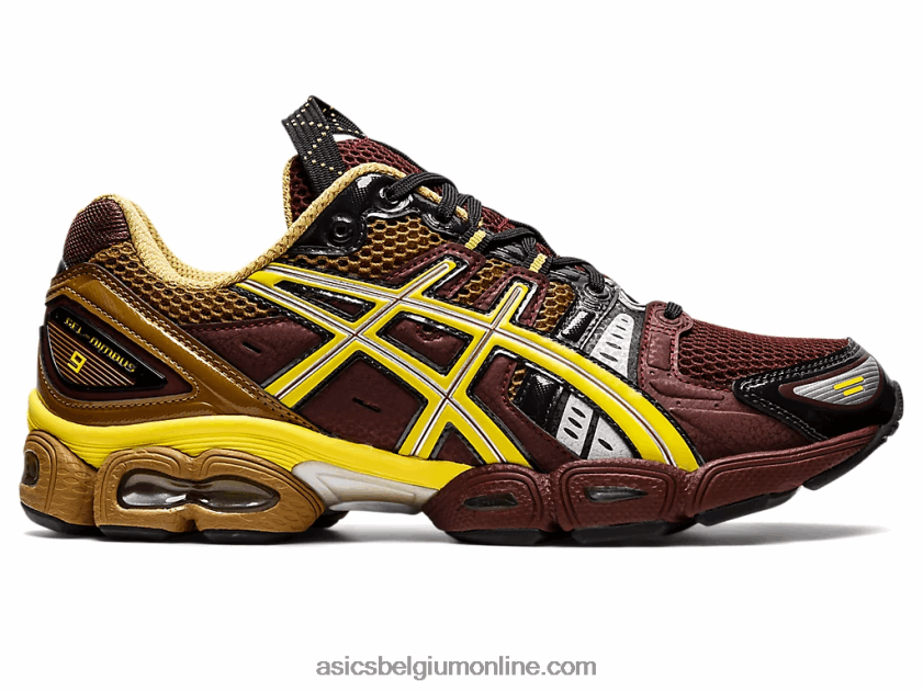 ub3-s gel-nimbus 9 V6HXR21252 rum rozijn/groene glans Asics