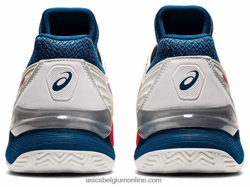 baan ff 2 klei V6HXR21995 wit/makoblauw Asics