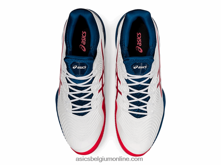 baan ff 2 klei V6HXR21995 wit/makoblauw Asics