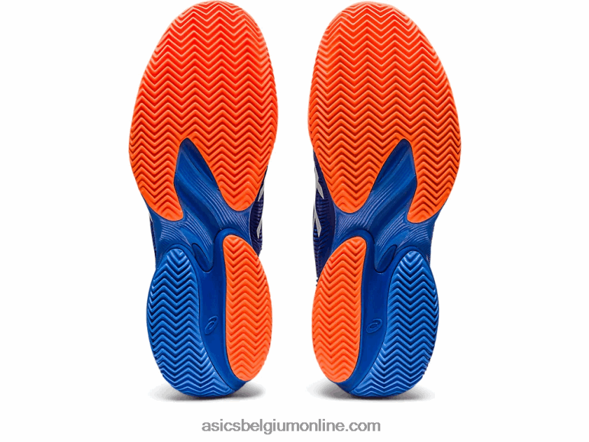 baan ff 3 novak klei V6HXR2568 tonijn blauw/wit Asics