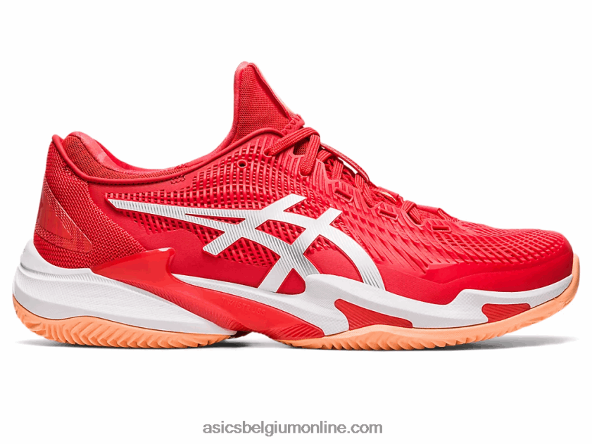 baan ff 3 novak klei V6HXR274 vurig rood/wit Asics