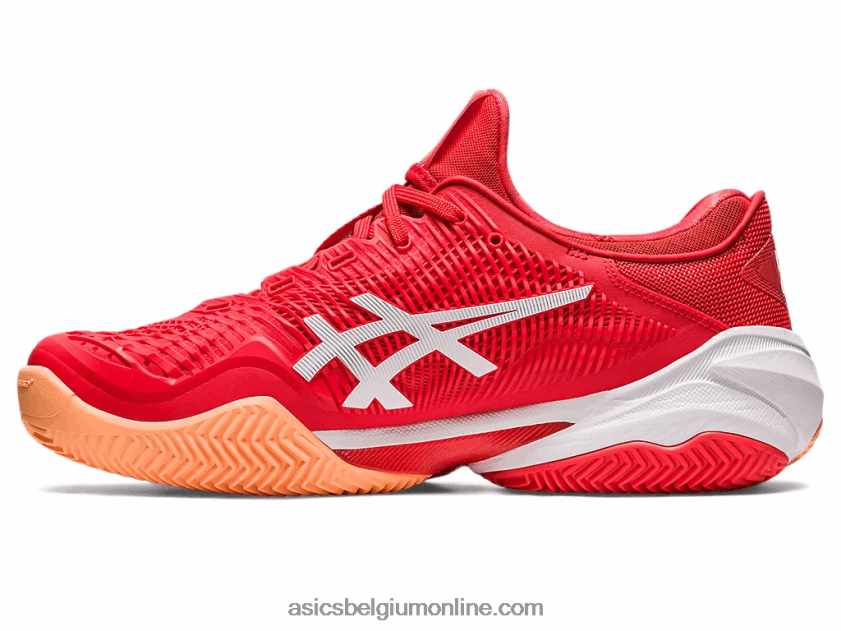 baan ff 3 novak klei V6HXR274 vurig rood/wit Asics