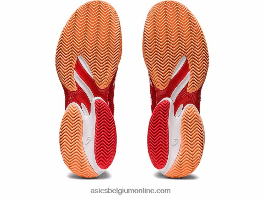 baan ff 3 novak klei V6HXR274 vurig rood/wit Asics