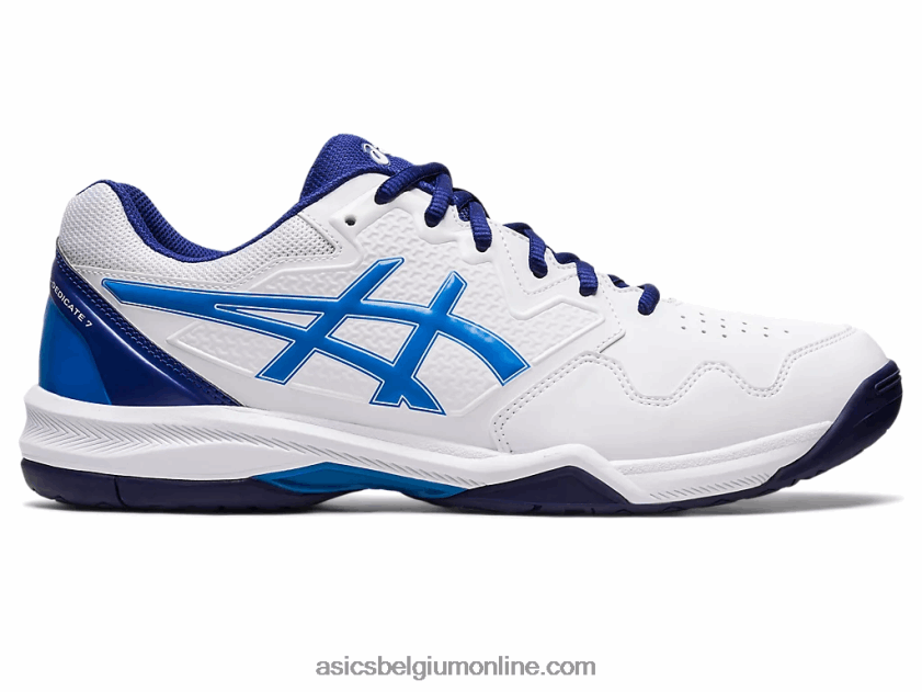 gel-dedicate 7 V6HXR21148 wit/elektrisch blauw Asics
